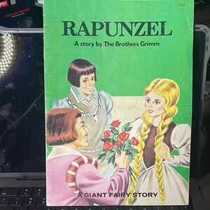 Mint and vintage book. Rapunzel Fairy Tale Book